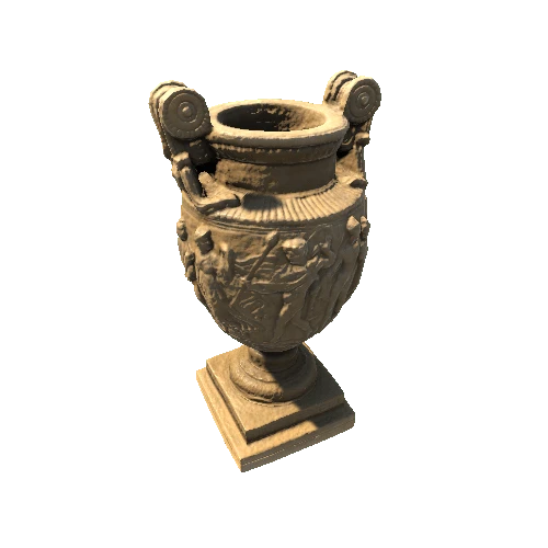 Ancient Roman Greek Vase with LODs